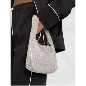KARA crystal embellished shoulder bag